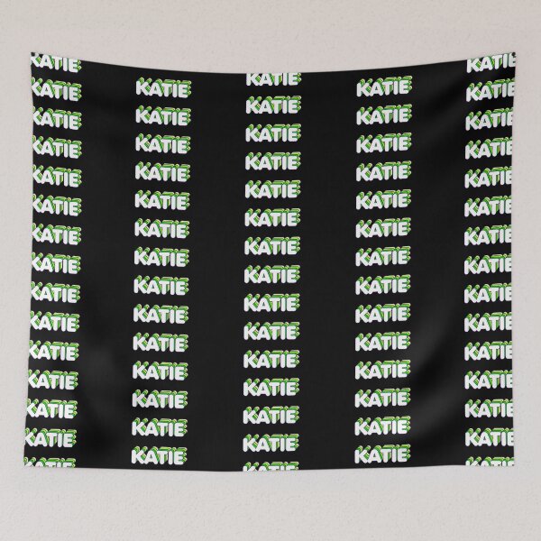 Item preview, Green Layers Katie Name Label (Black) designed and sold by NormadWorld.