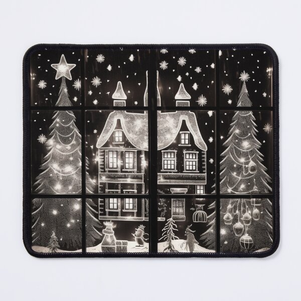 Item preview, Winter Night Scene Window Pictures for Chalk Marker designed and sold by AnnaMDesign.