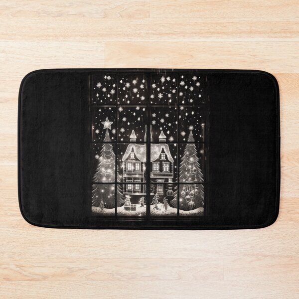 Item preview, Winter Night Scene Window Pictures for Chalk Marker designed and sold by AnnaMDesign.