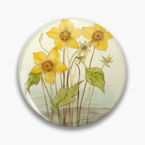 Item preview, Kingcup Flowers Inspired By My Mothers Flower Paintings  designed and sold by CDC40.