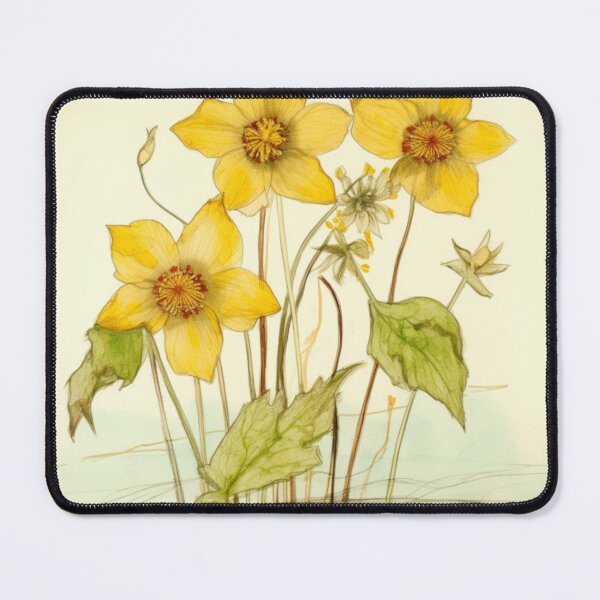 Item preview, Kingcup Flowers Inspired By My Mothers Flower Paintings designed and sold by CDC40.