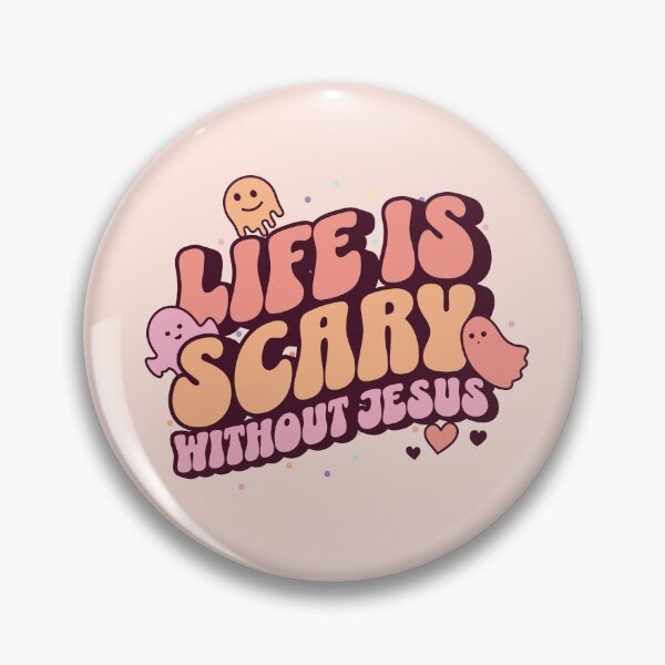 Item preview, Life is scary without Jesus,Folloween Jesus,Falloween Jesus PNG,Funny Christian Halloween,Fall christian designed and sold by WeBearFruit.