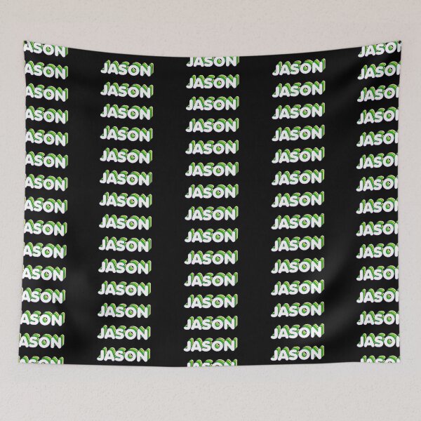 Item preview, Green Layers Jason Name Label (Black) designed and sold by NormadWorld.