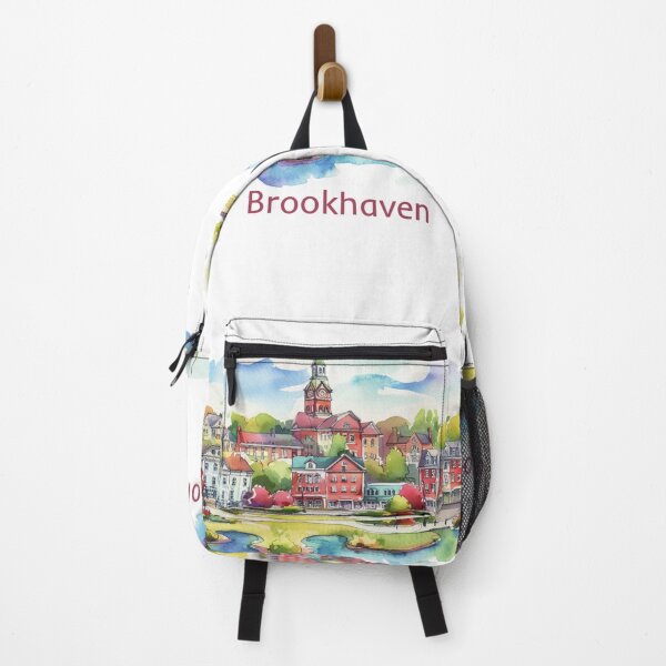 Item preview, Brookhaven, New York Watercolor Illustration designed and sold by PaintMeWorld.