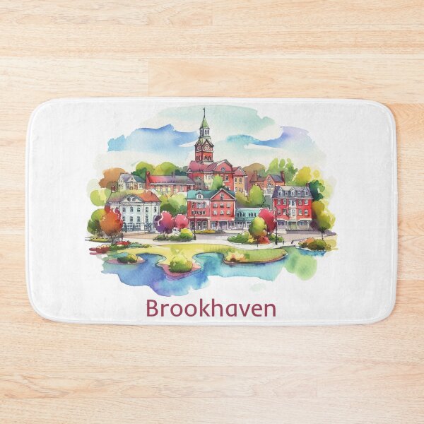 Item preview, Brookhaven, New York Watercolor Illustration designed and sold by PaintMeWorld.