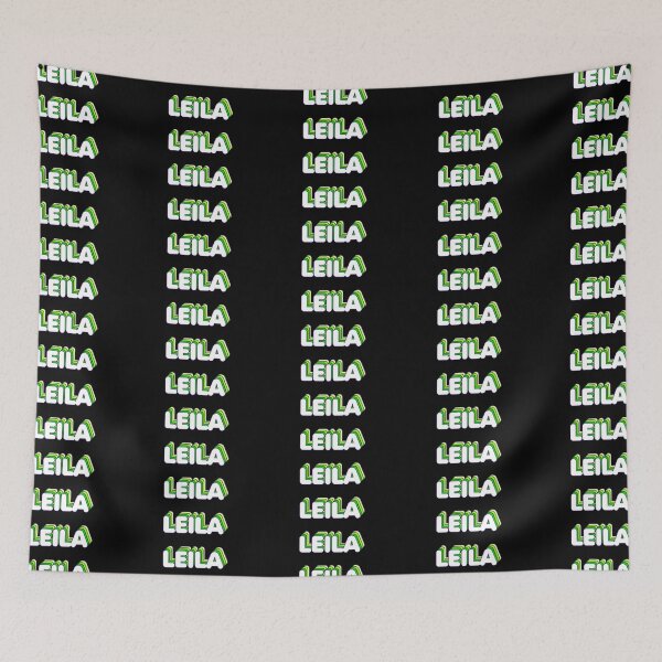 Item preview, Green Layers Leila Name Label (Black) designed and sold by NormadWorld.