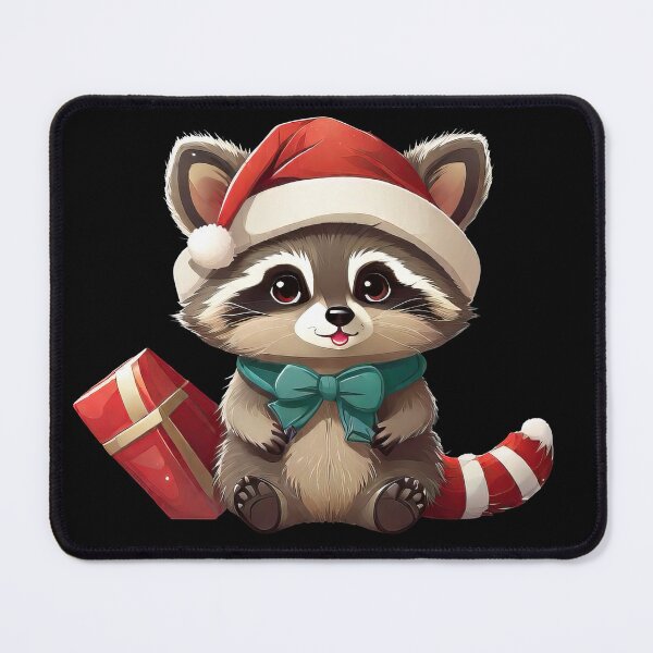 Item preview, Cute Kawaii Christmas Racoon designed and sold by MindSmith.