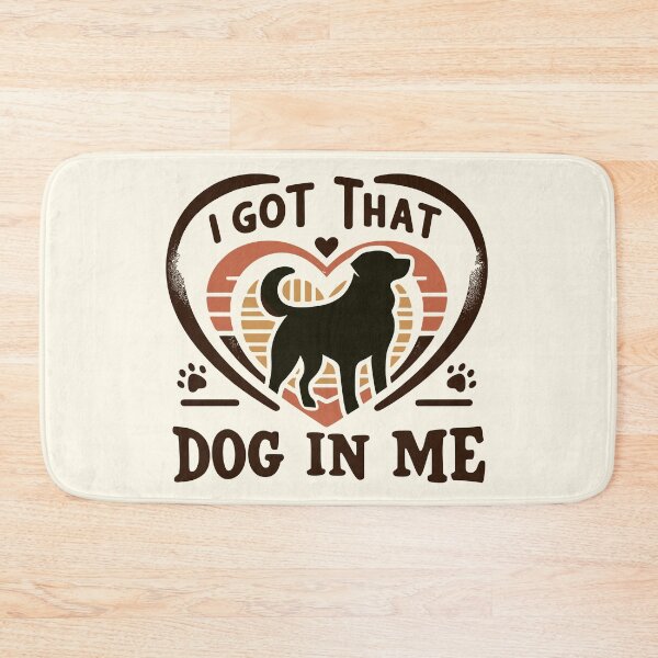 Item preview, I got that dog in me - Dog Silhouette Heart Design designed and sold by NexaArts.