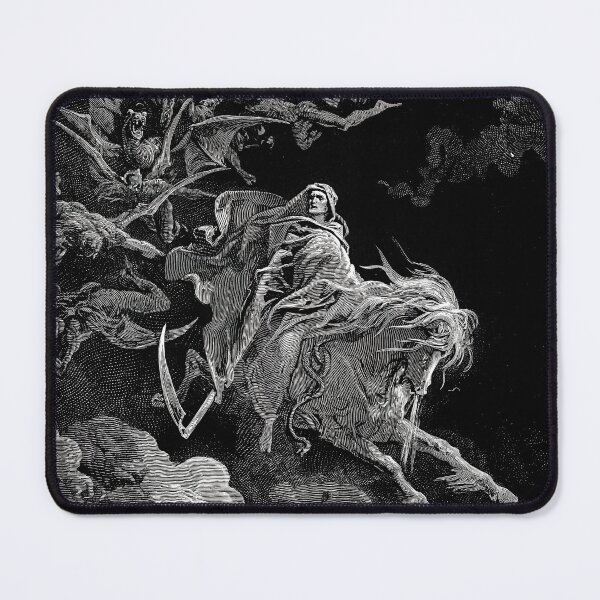 Item preview, Gustave Doré Print Death On The Pale Horse. Black Metal Art. The Vision Of Death. designed and sold by el-padre.