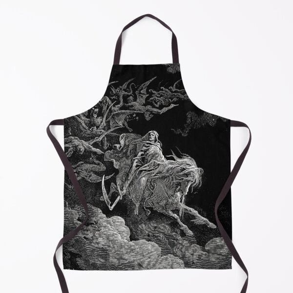 Item preview, Gustave Doré Print Death On The Pale Horse. Black Metal Art. The Vision Of Death. designed and sold by el-padre.