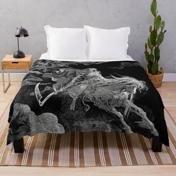 Item preview, Gustave Doré Print Death On The Pale Horse. Black Metal Art. The Vision Of Death. designed and sold by el-padre.
