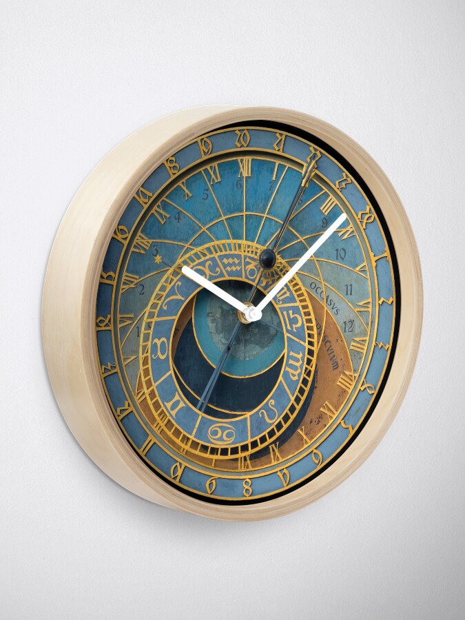 Alternate view of Stunning! Medievil Astronomical Clock or Prague Orloj in Prague / Praha Czech Republic - Professional Photo Clock