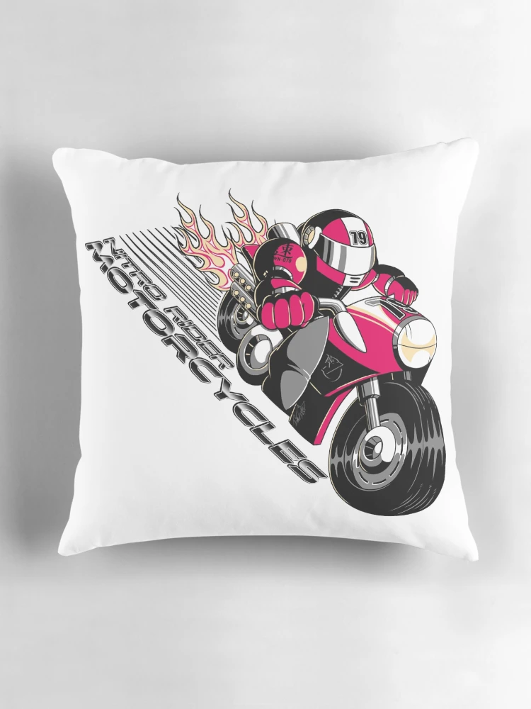 Thumbnail 3 of 4, Pillow, Nitro Rider Motorcycles designed and sold by JavaWolfDesign.