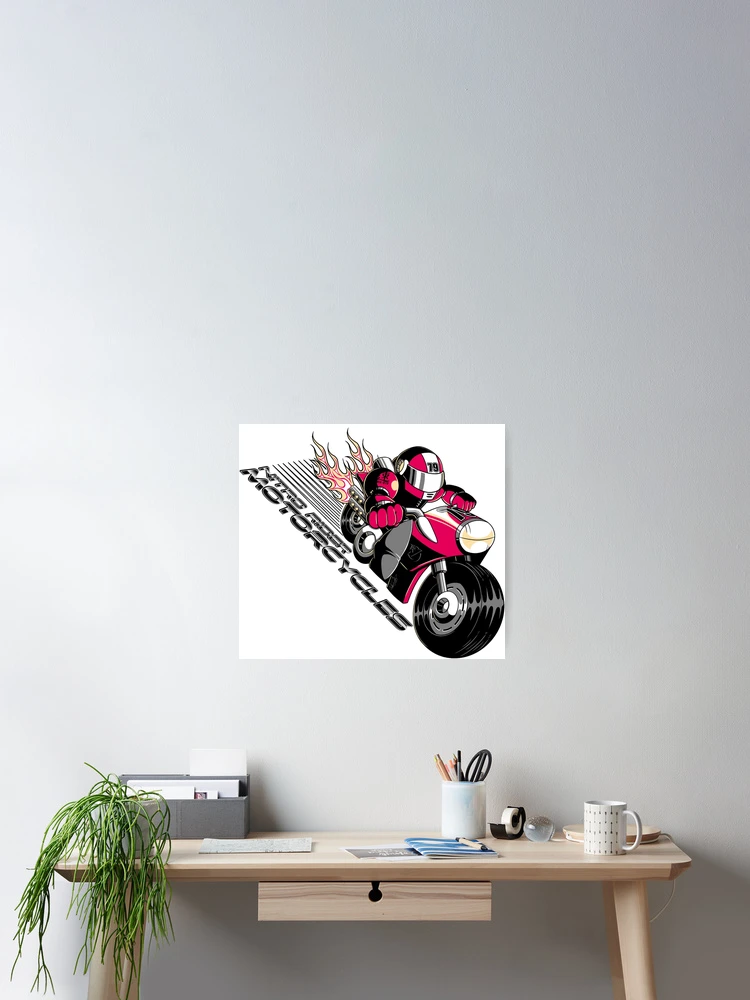 Thumbnail 2 of 3, Poster, Nitro Rider Motorcycles designed and sold by JavaWolfDesign.