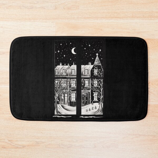 Item preview, Winter Night Scene Window Pictures for Chalk Marker designed and sold by AnnaMDesign.