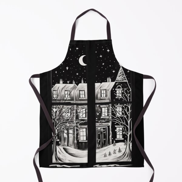 Item preview, Winter Night Scene Window Pictures for Chalk Marker designed and sold by AnnaMDesign.