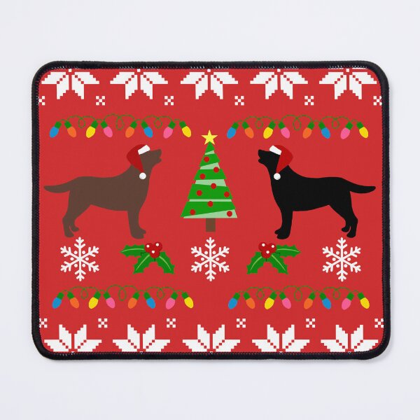Item preview, Black Labrador and Chocolate Labrador Happy Christmas Sweater Pattern  designed and sold by HappyLabradors.