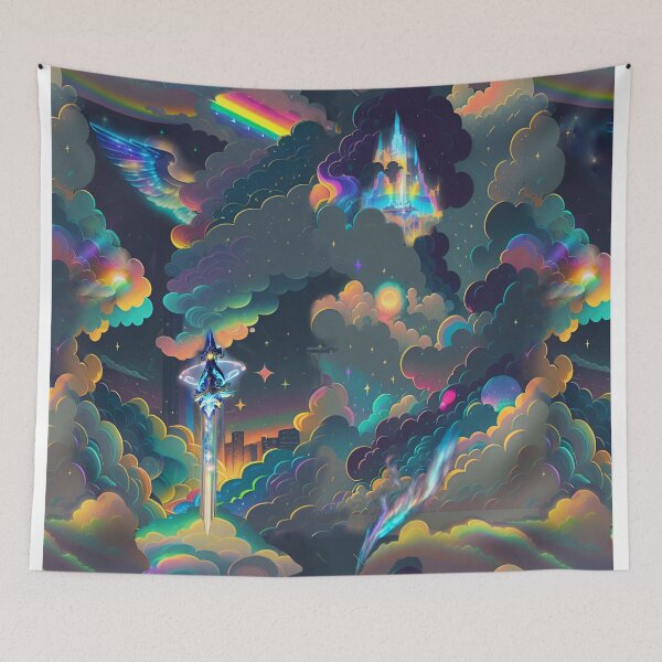 Item preview, punishing sword, angel christmas, rainbow,  designed and sold by Maria Mihailova.