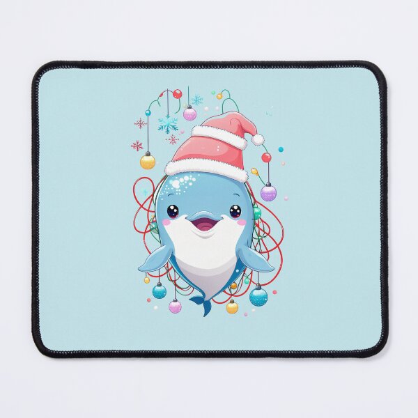 Item preview, Dolphin Santa With Christmas Lights designed and sold by Itsheartshop.