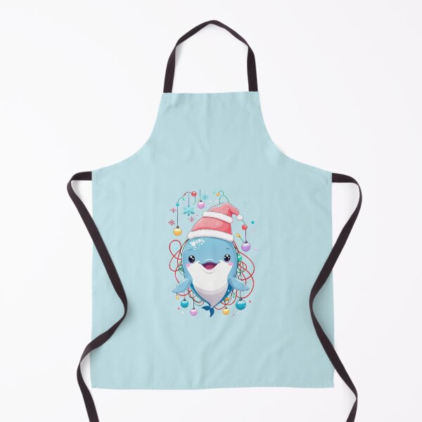 Item preview, Dolphin Santa With Christmas Lights designed and sold by Itsheartshop.