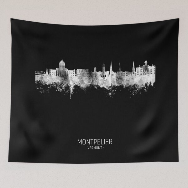 Item preview, Montpelier Vermont Skyline designed and sold by ArtPrints.