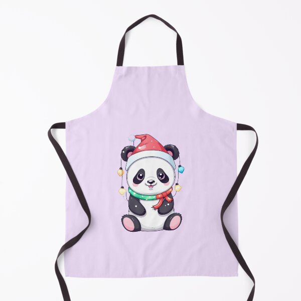 Item preview, Cute Panda Santa With Christmas Lights designed and sold by Itsheartshop.