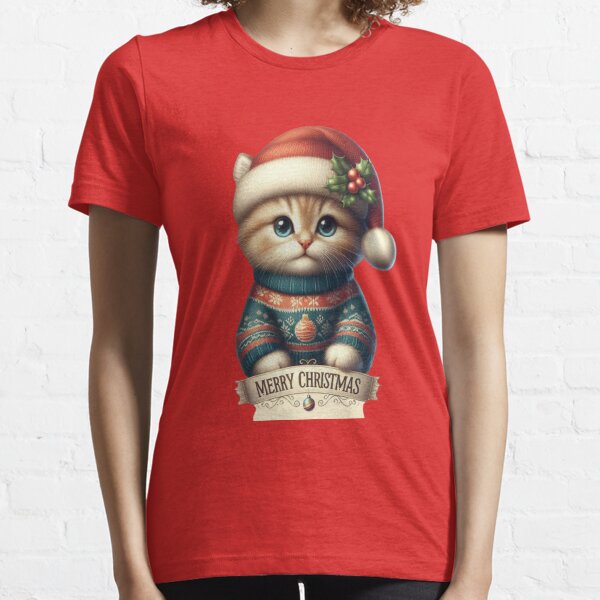 Item preview, Cute Cat Merry Christmas designed and sold by PaulBlueShop.