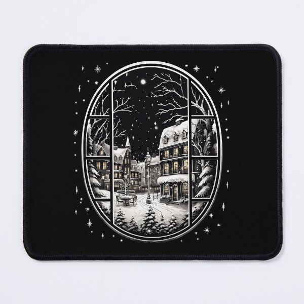 Item preview, Winter Night Scene Window Pictures for Chalk Marker designed and sold by AnnaMDesign.