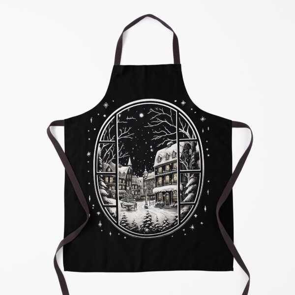 Item preview, Winter Night Scene Window Pictures for Chalk Marker designed and sold by AnnaMDesign.