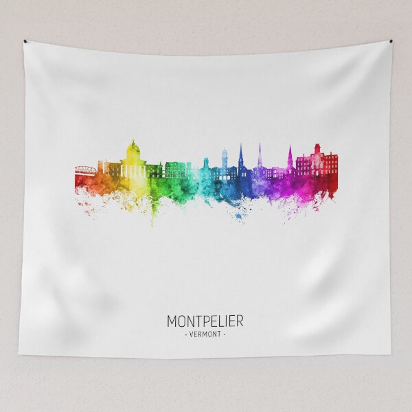 Artikelvorschau, Skyline von Montpelier, Vermont entworfen und verkauft von ArtPrints.