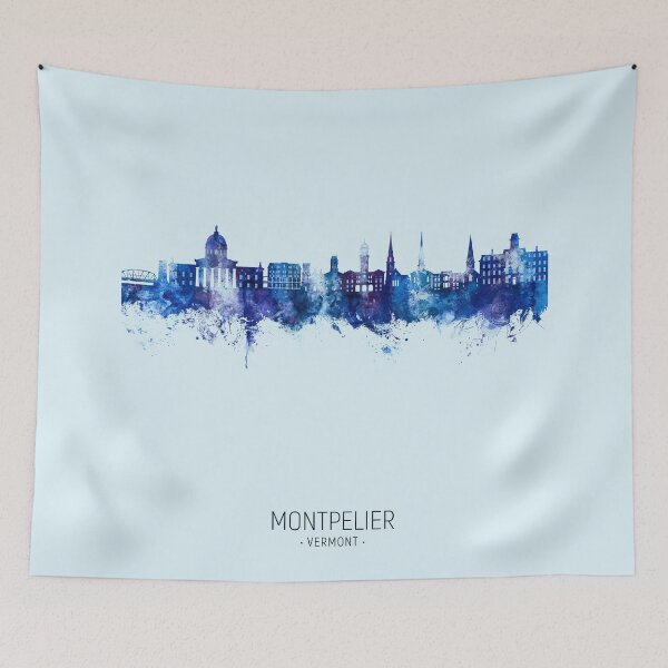 Item preview, Montpelier Vermont Skyline designed and sold by ArtPrints.