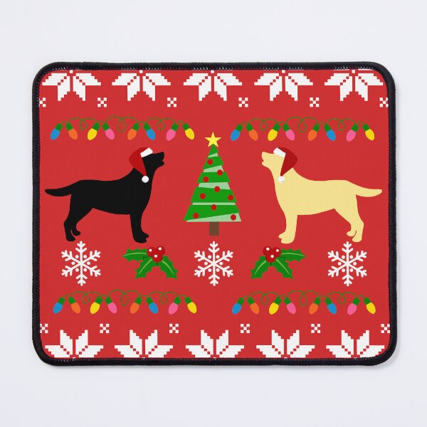 Item preview, Black Labrador and Yellow Labrador Happy Christmas Sweater Pattern designed and sold by HappyLabradors.