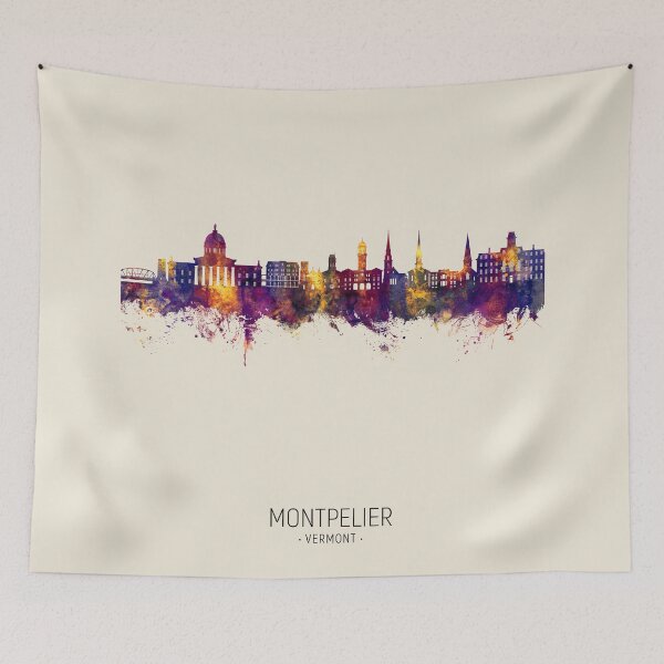 Item preview, Montpelier Vermont Skyline designed and sold by ArtPrints.