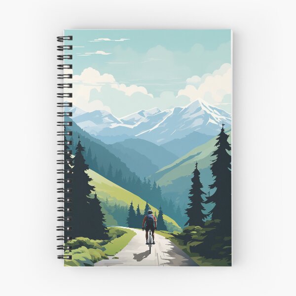 Item preview, Road Cyclist Mountain Peak Landscape designed and sold by Juliascutecornr.