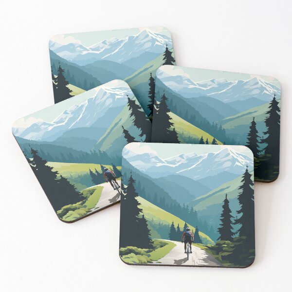 Item preview, Road Cyclist Mountain Peak Landscape designed and sold by Juliascutecornr.