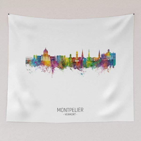 Item preview, Montpelier Vermont Skyline designed and sold by ArtPrints.