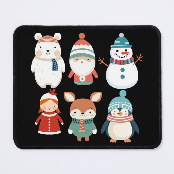 Item preview, Christmas Pattern - Santa Claus, Aimals, Snowman Stickers designed and sold by InkyGenies.