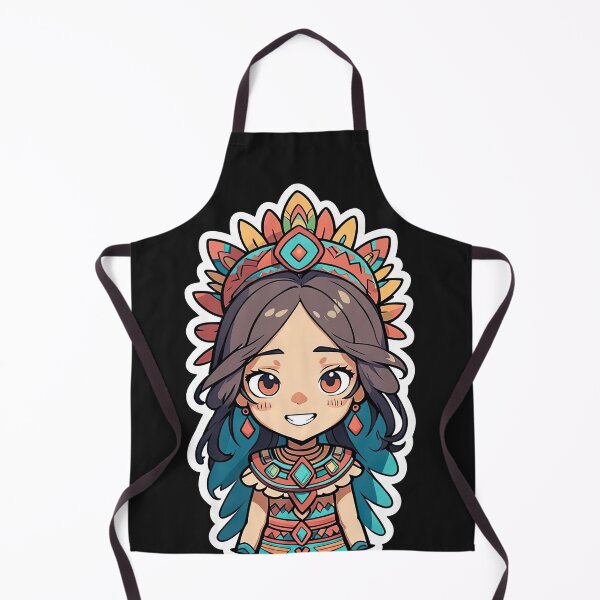 Artikelvorschau, Aztekenprinzessin im Chibi-Anime-Stil entworfen und verkauft von Bilisik.