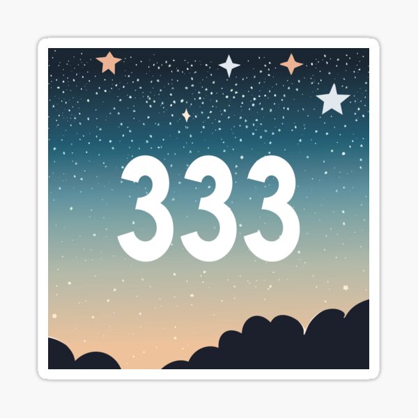 Engelszahl 333 Sticker