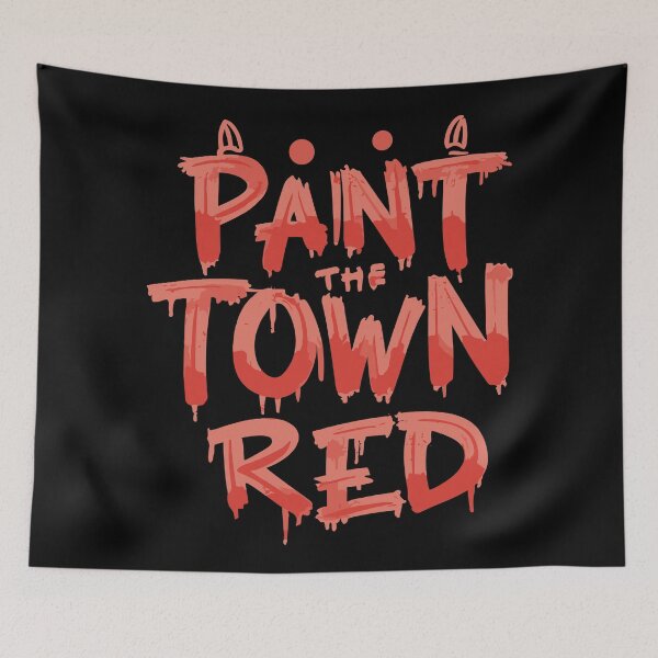 Item preview, Paint the Town Red Cat designed and sold by UrbanChillz.