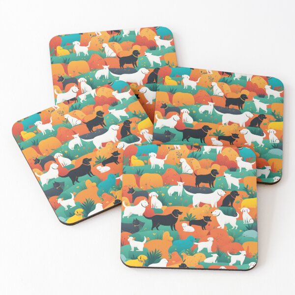 Item preview, Brightly Colored Dog Pattern designed and sold by Uday24.