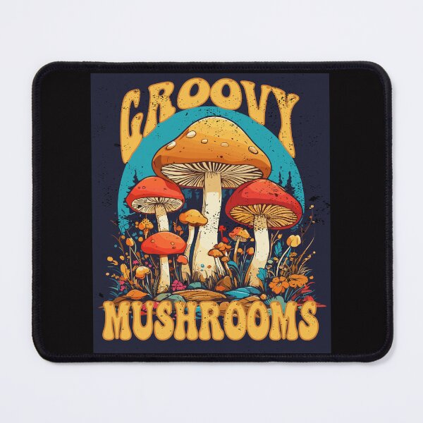 Item preview, Vintage Groovy Mushrooms designed and sold by YokujinDesign.