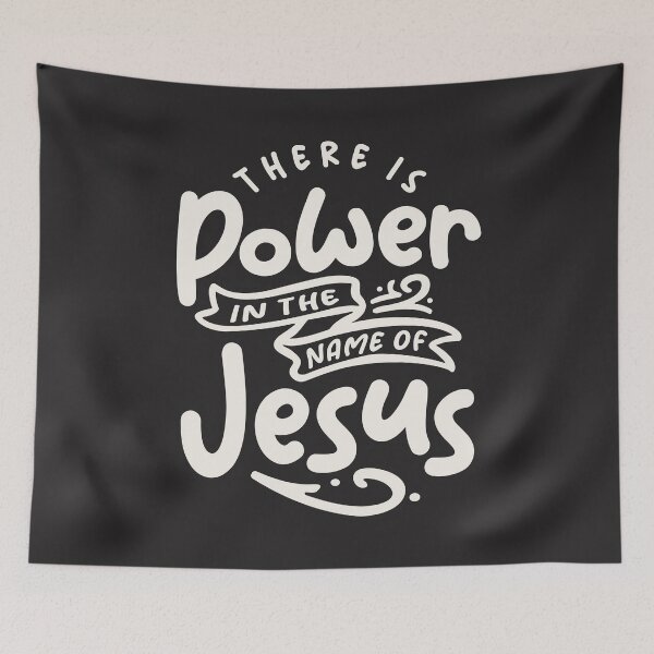 Item preview, Power in Jesus' Name Christian Quote  designed and sold by cidolopez.
