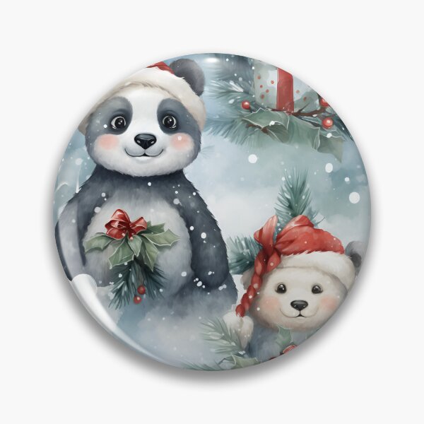 Item preview, Christmas Panda pattern designed and sold by Sp3ctrumOfColor.