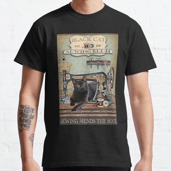 Item preview, Black cat and sewing room designed and sold by SameeraDammeyer.