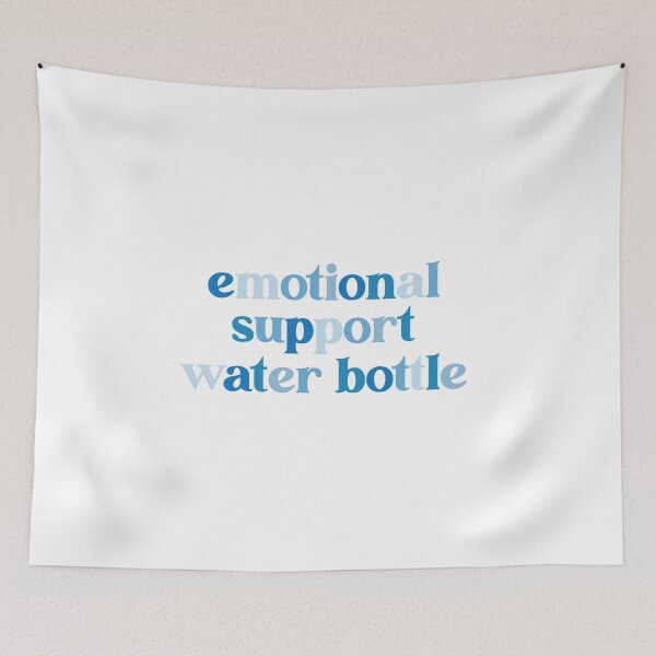 Item preview, Emotional Support Waterbottle Laptop Sticker Water Bottle Vinyl Waterproof Hydroflask Decal This Is  My Emotional Support Funny Water Bottle Blue Sticker designed and sold by SouQ-Art.