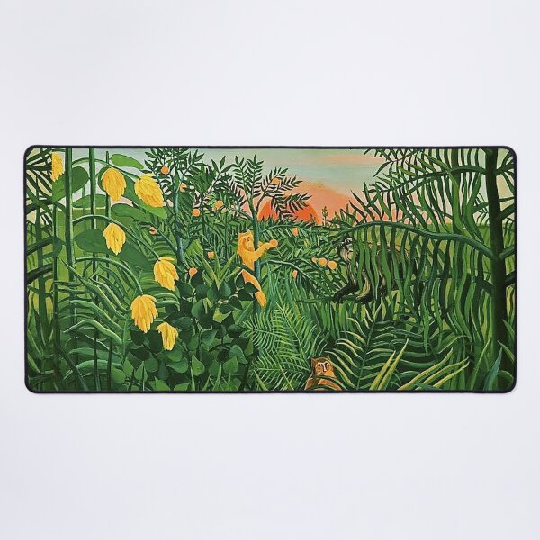 Item preview, Henri Rousseau, 1844-1910 France, Henri Rousseau Jungle Paintings designed and sold by HobertShoop.