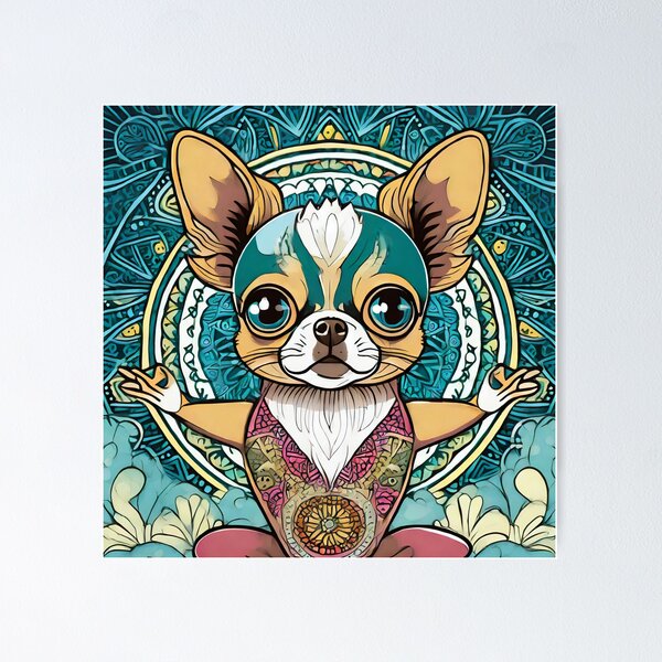 Item preview, Chihuahua mandala 3 designed and sold by Mandalahijo.