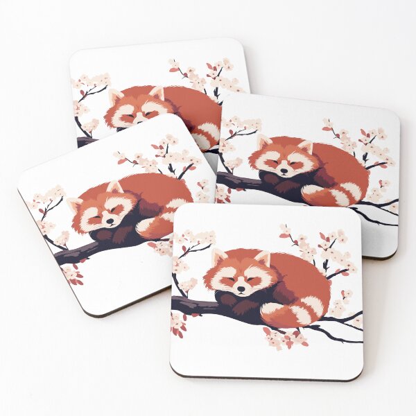 Item preview, Red Panda Japanese Cherry Blossom Aesthetic designed and sold by GirlGlowGraphic.