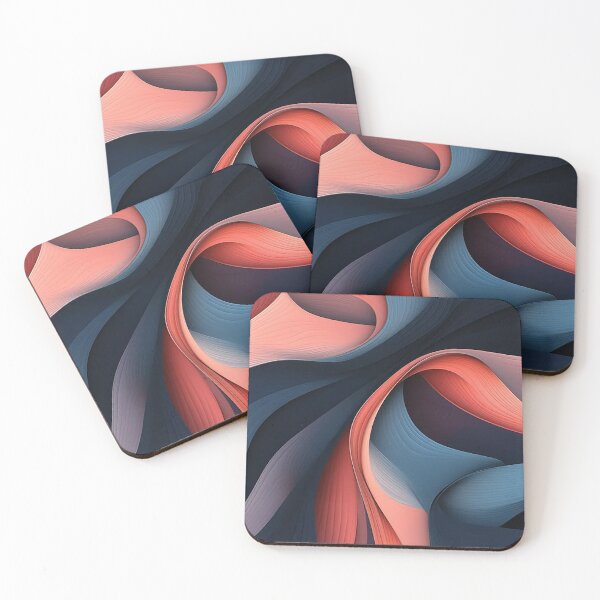 Item preview, Oceanic Waves Intersecting Curves Artwork designed and sold by PaintbrushPlace.